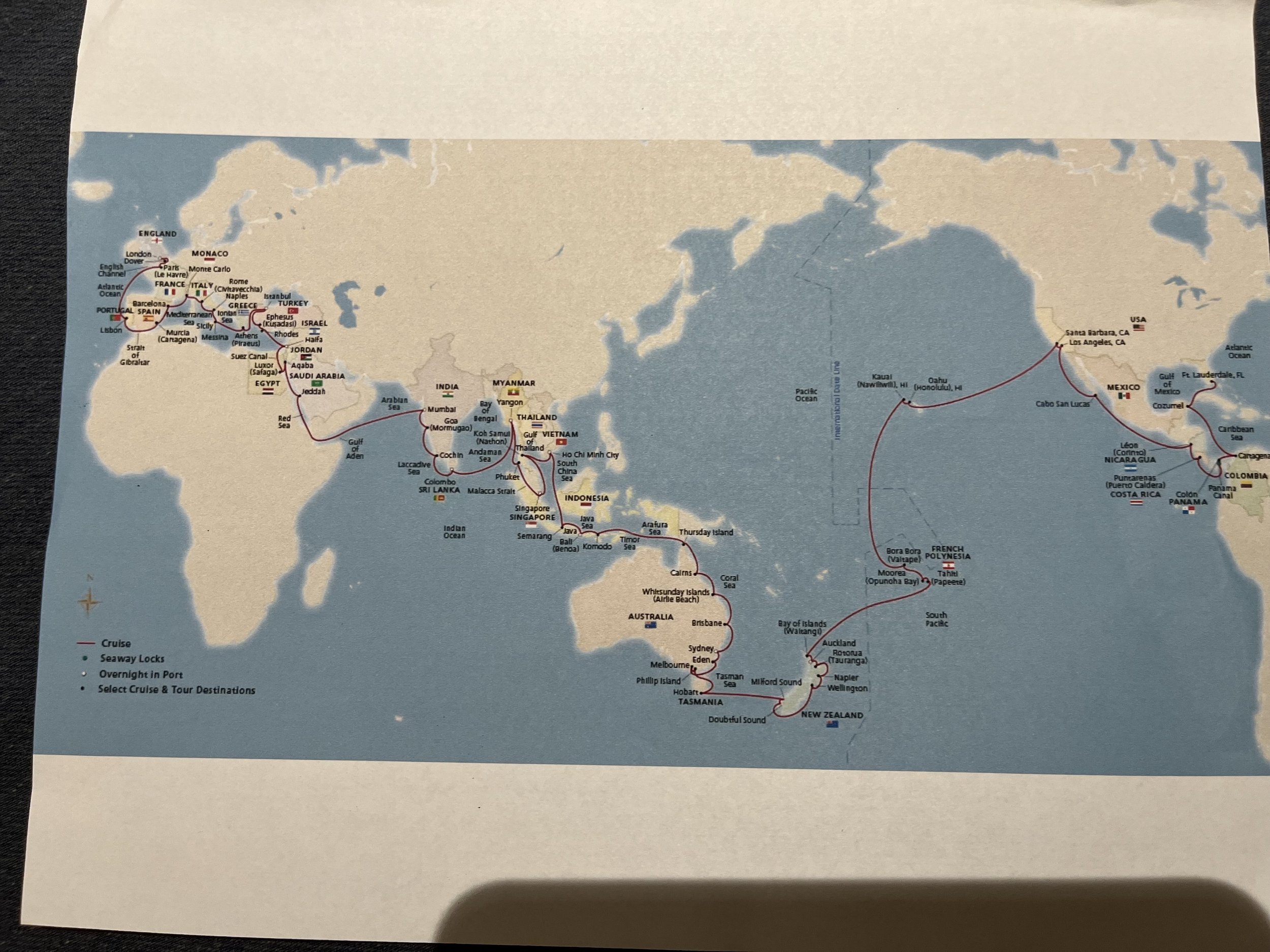地図・旅行ガイド les paquebots transatlantiques AROUND THE WORLD IN . . . . 138 DAYS?!? — Hello Pension, Goodbye